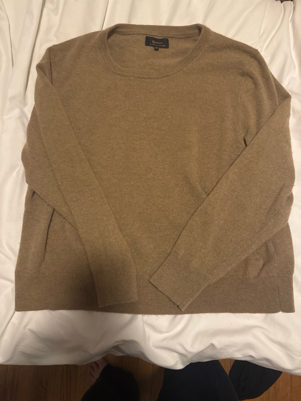 Quince Camel Crewneck Sweater - Picture 4 of 6